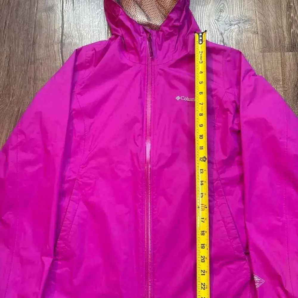Columbia Omni-Tech Rain Jacket Pink Women's Medium